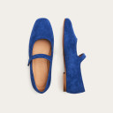 Pass Ballerina, cornflower velvet